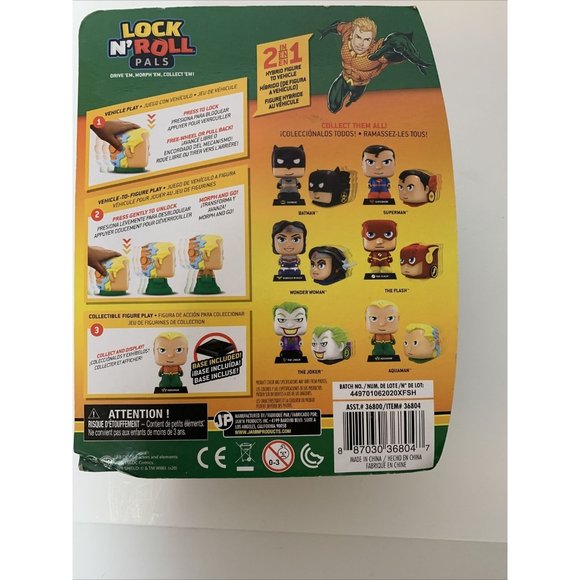 Aquaman Lock N Roll Pals Morph Hybrid To Vehicle DC Super Hero Toy Comics Gift - Picture 5 of 8
